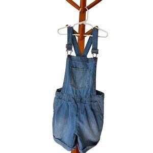 Cat & Jack denim shortalls. Size M 7/8
